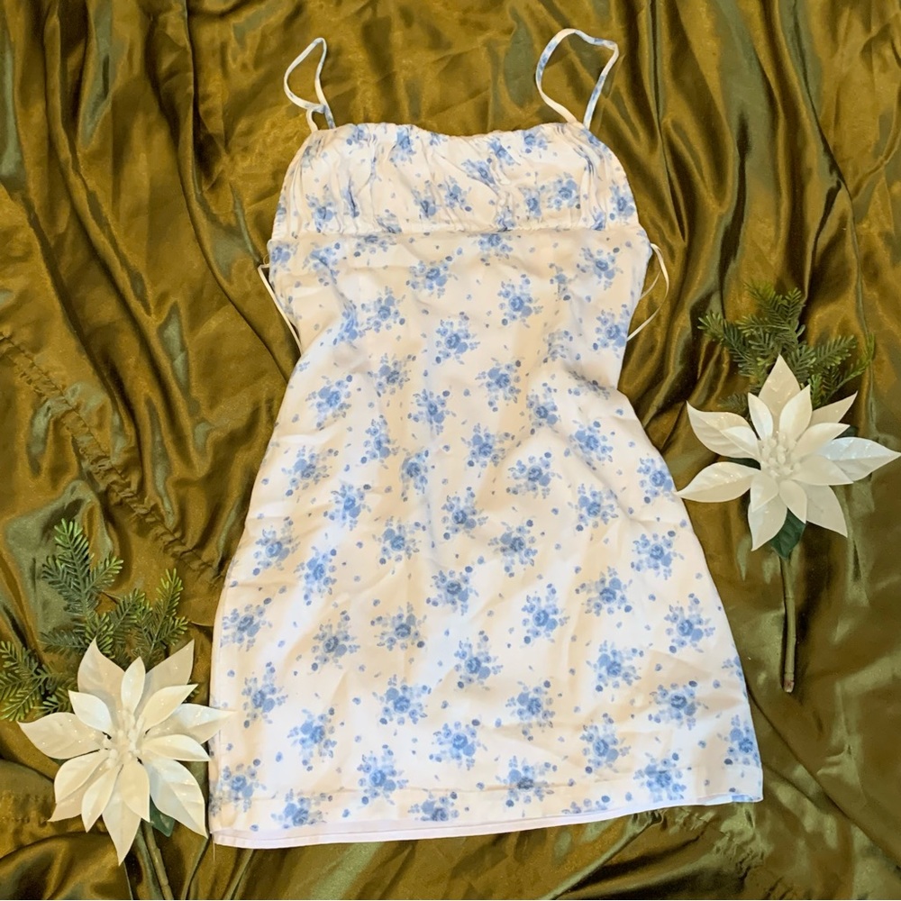 White Mini Cottage Dress